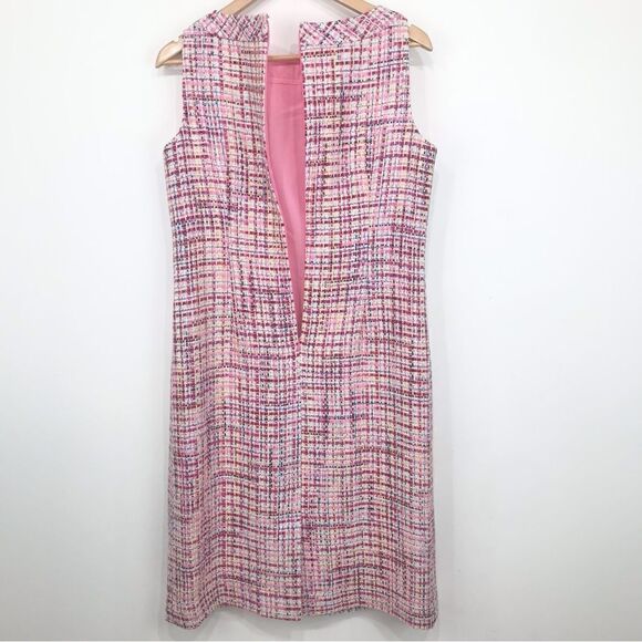 RSVP by Talbots Multicolored Ribbon Tweed Sleeveless Sheath Dress NEW - Picture 11 of 14